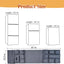 Organiz. refrigerador magnético 13 bolsillos gris