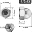 Tuercas hexagonales acero inox 304 brillante 1/2-13 pack 10