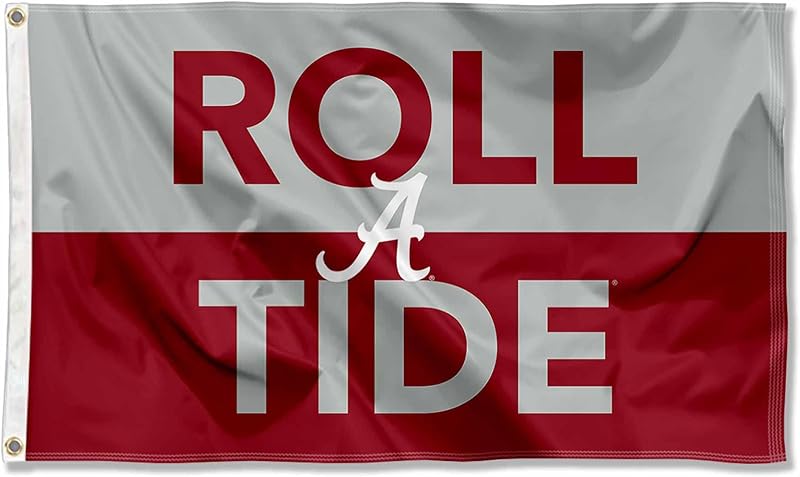 Bandera Alabama Crimson Tide para exteriores