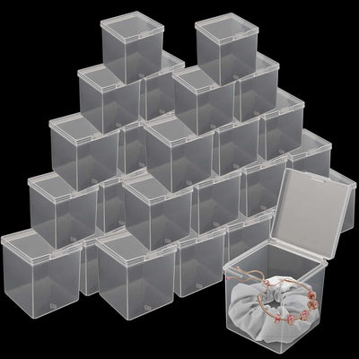 72 Cajas Plástico Transparente para Cuentas Botones Dulces