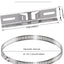 Kit poste acero inox soporte 9.8x1.9pulg abrazadera ajustable