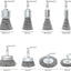 Juego 8 Pzas Cepillo Rueda Alambre Acero Inox 1/4pulg