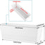 Macetero Rectangular 12" Pack 3 Blanco