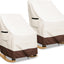 2 Fundas Mecedora 600d Impermeables para Patio 27x34x45