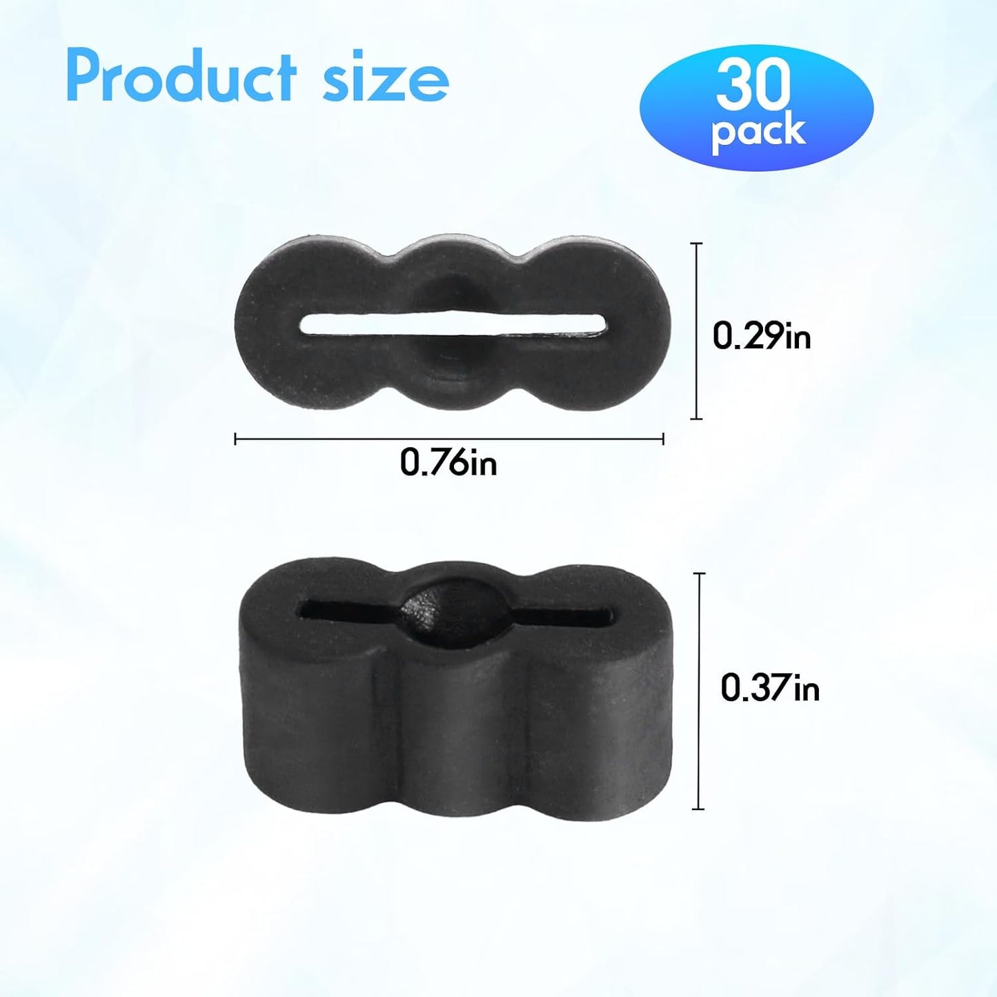 30 Tapones Goma para Cajones Tope Deslizante