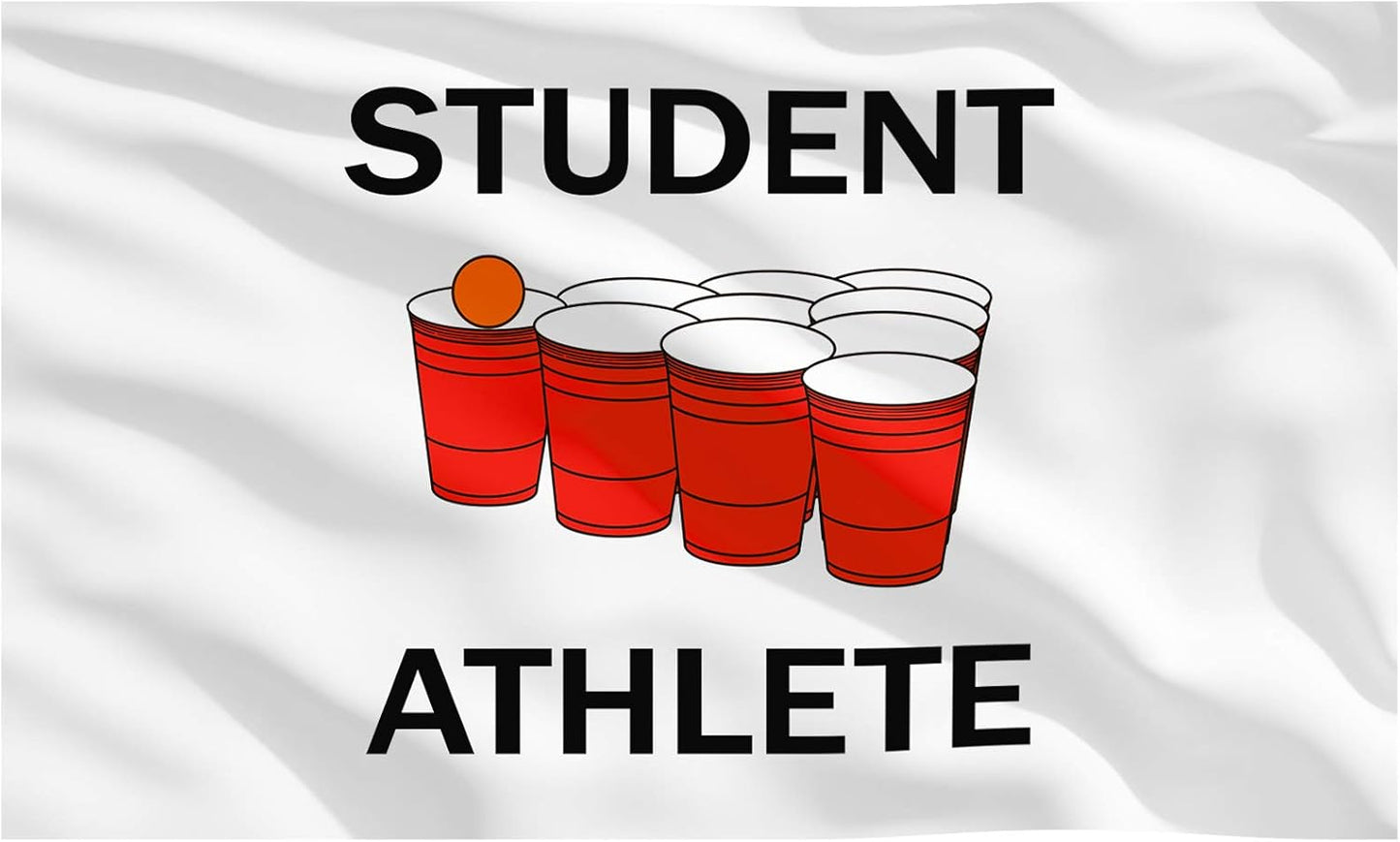 Bandera estudiante atleta 3x5ft para dormitorio fraternidad