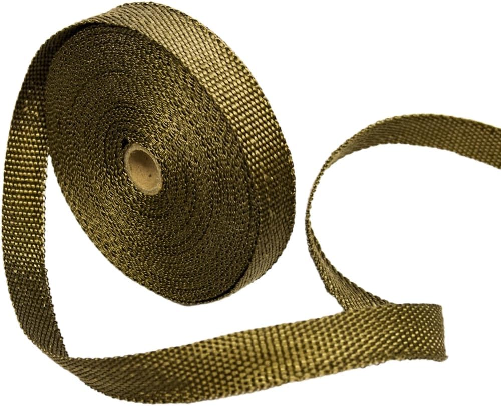 Rollo envoltura tubo escape LAVA titanio 1" x50pies 3000°F