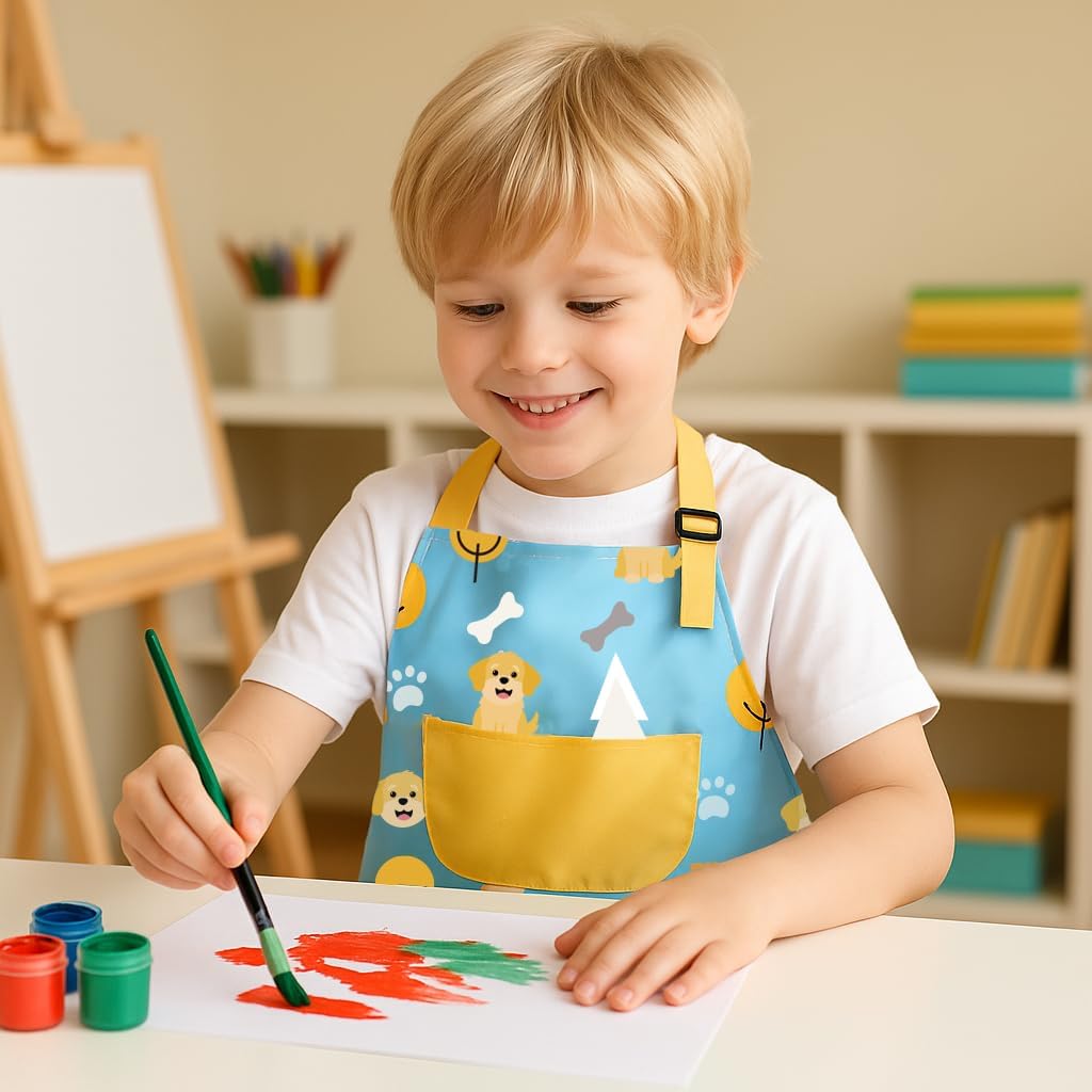 Delantal para niños cocina pintura