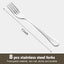 Juego de 8 tenedores de acero inoxidable grado alimenticio para hogar y cocina