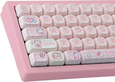 Keycaps MOA perfil conejito para teclados Cherry Gateron MX