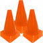 12 Conos Plástico Naranja para Baloncesto y Fútbol