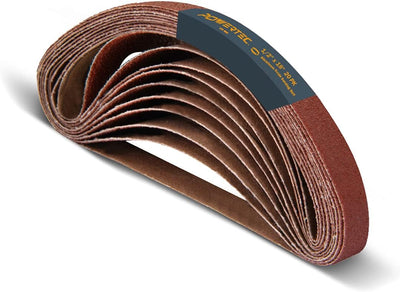 Correas lijado 1/2x18pulg 180grano aluminio 20uds