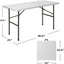 Mesa plegable plástico 4ft para picnic fiestas camping
