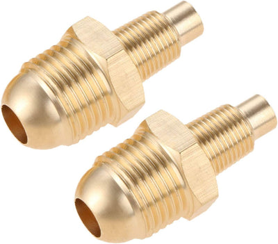 Conector latón orificio propano 3/8x1/8 pulg Mnpt 2uds