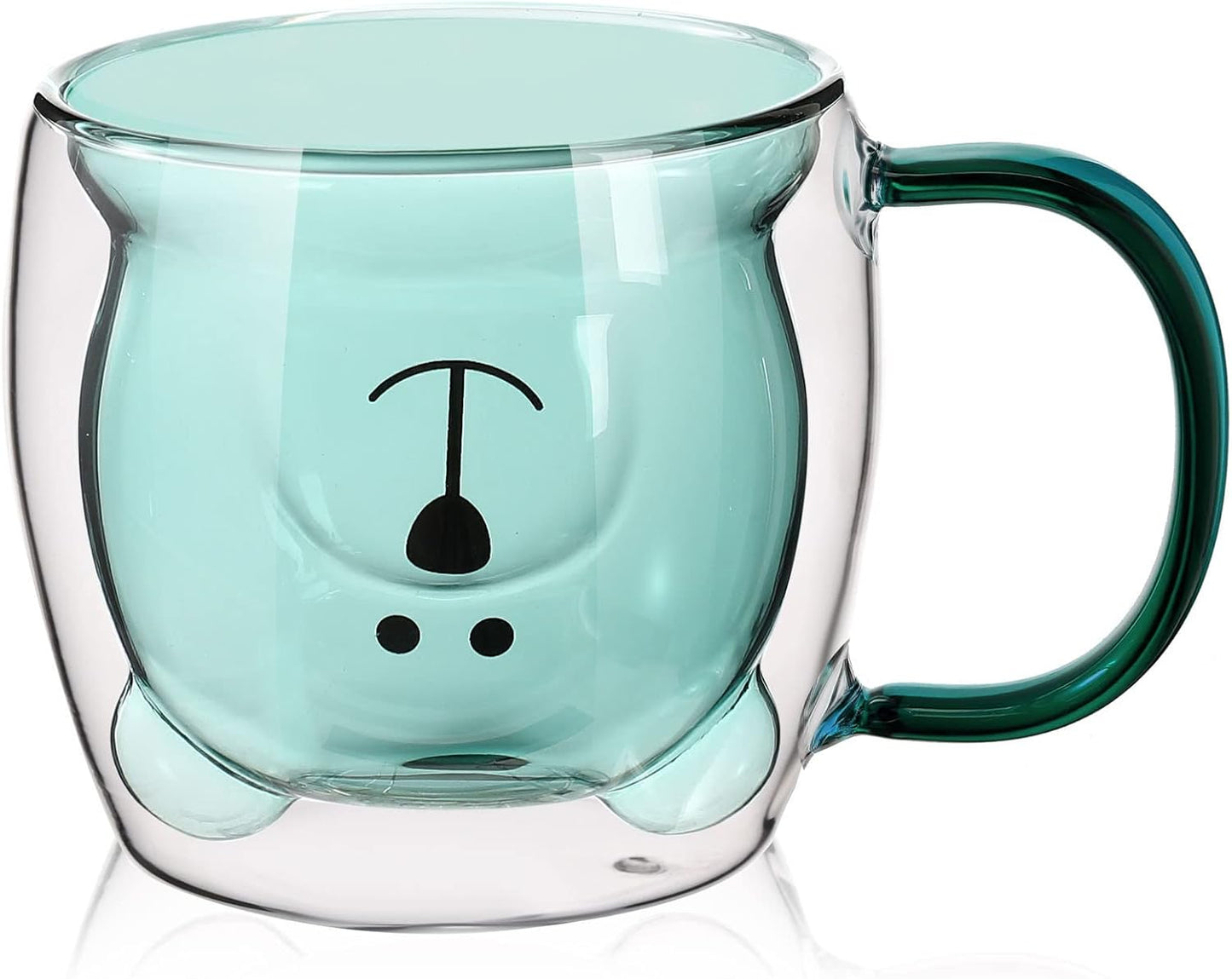 Taza de oso aislada té café con asa regalo mujer