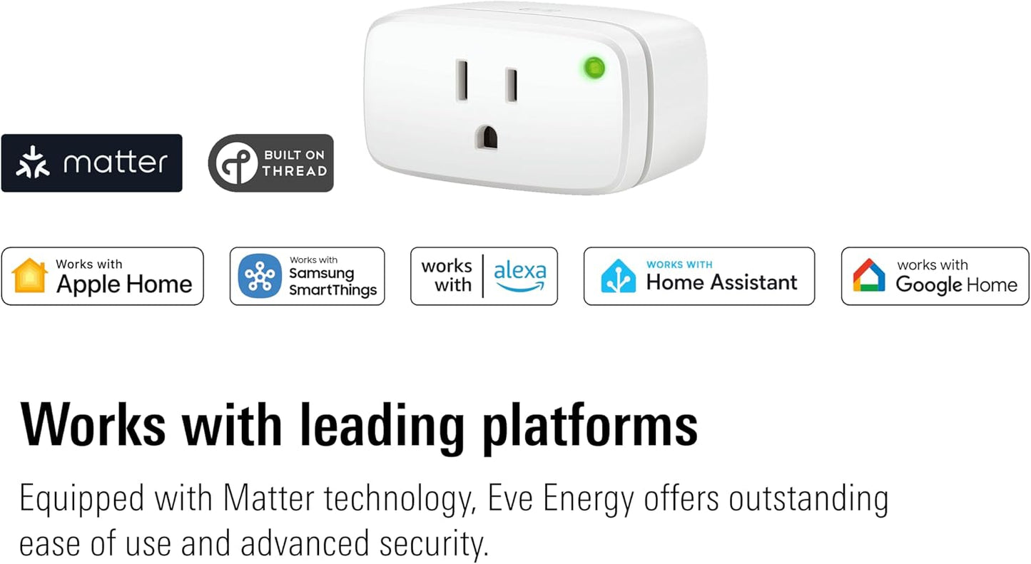 Enchufe inteligente Matter 2 Pzas control app voz