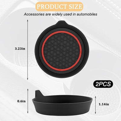 4 Posavasos Auto Antideslizante Tapete Botella Agua