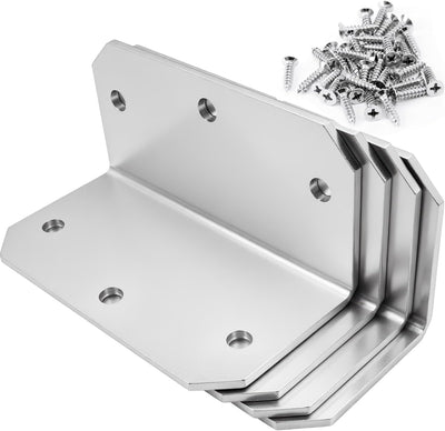 Soportes esquina L 4pulg para muebles estanteria