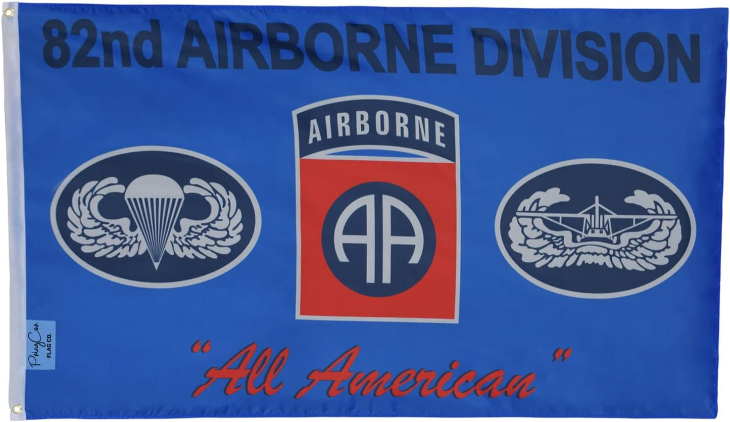 Bandera 3x5ft 82nd Airborne Blue Militar Veterano
