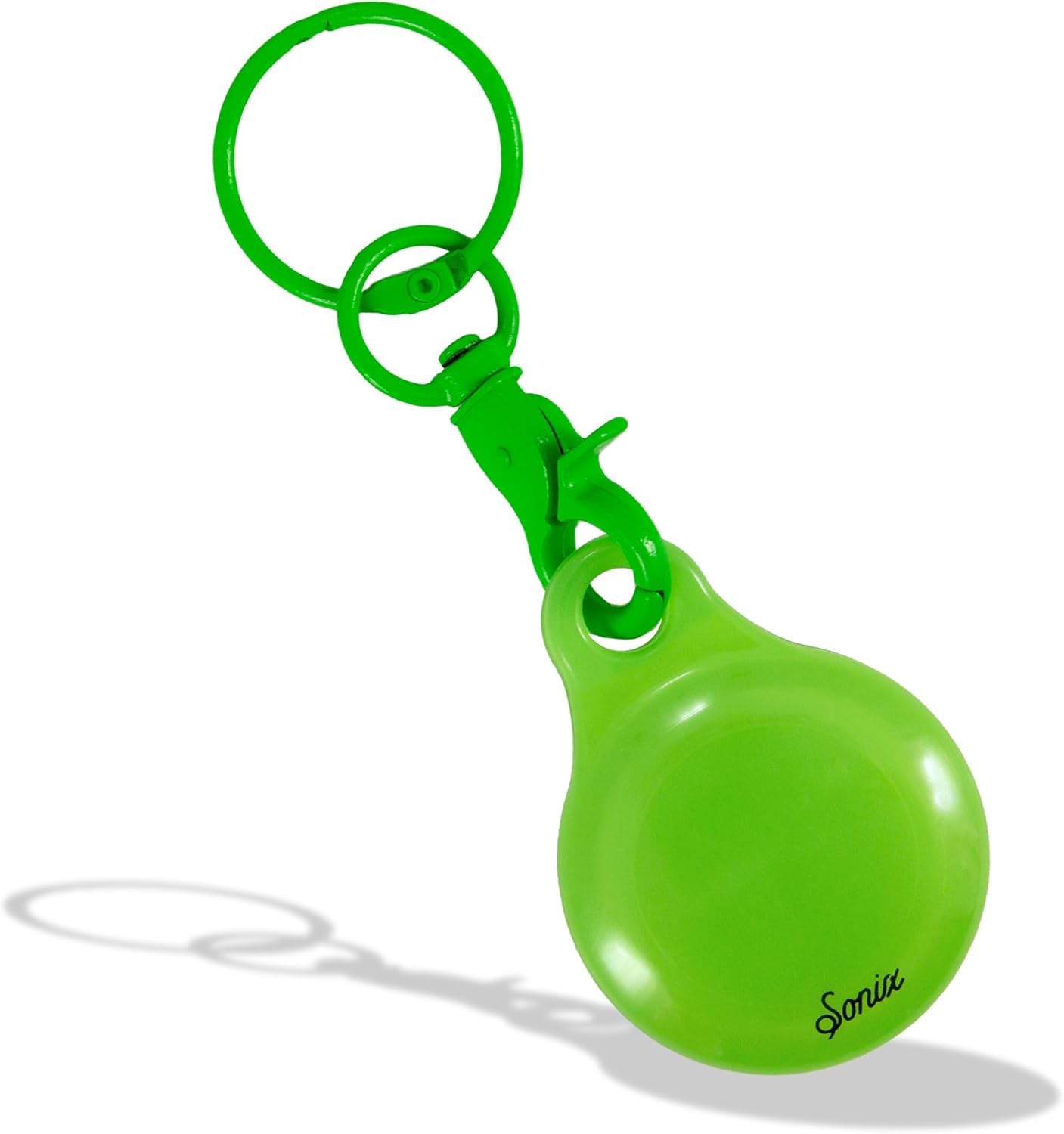 Fundas Airtag con llavero pinza de langosta dura verde lima