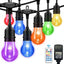 Guirnalda luces RGB exteriores 105ft 32 bombillas