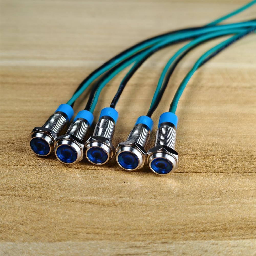 Set 5 focos LED impermeables 3V-9V para coche camión barco