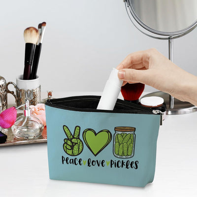 Bolso maquillaje erizo regalo humorístico casual
