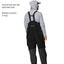 Babero para hombre color plateado