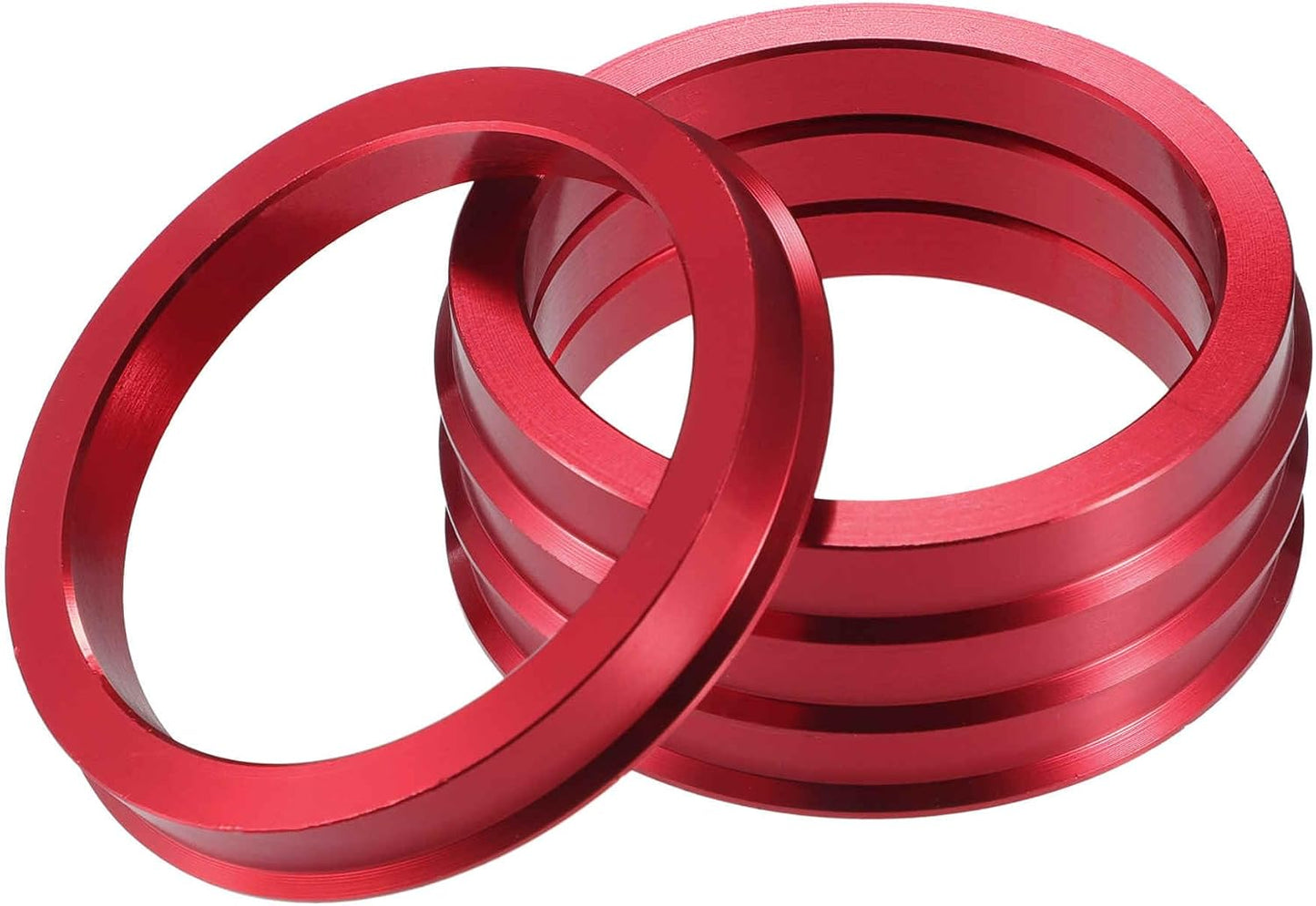 Anillos céntricos cubo auto OD 73.1mm ID 60.1mm rojo set