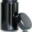 Tarro vidrio hermético 150ml negro para café y especias