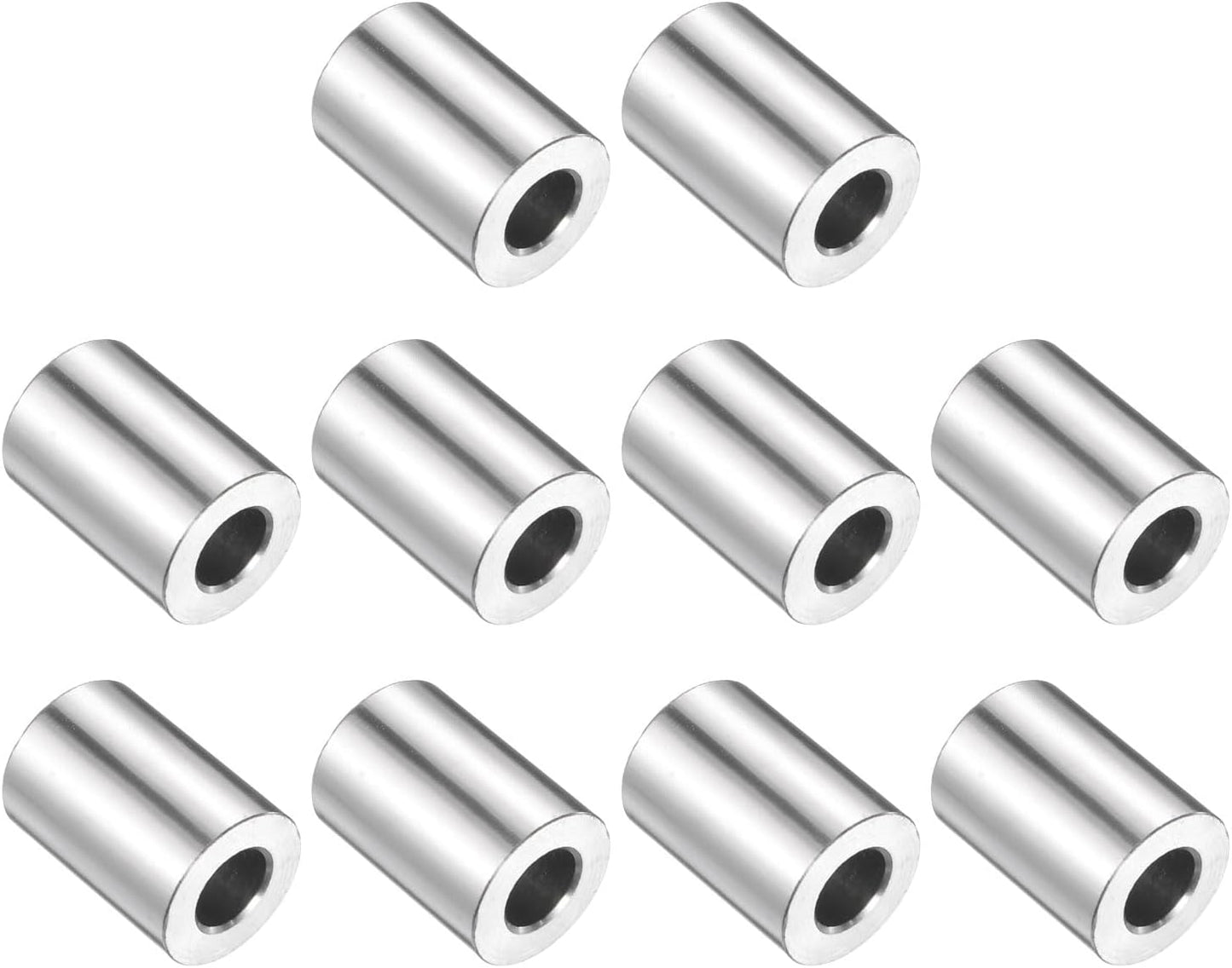 Espaciador acero inox 3/8x3/4x1-1/4 pulg redondo liso
