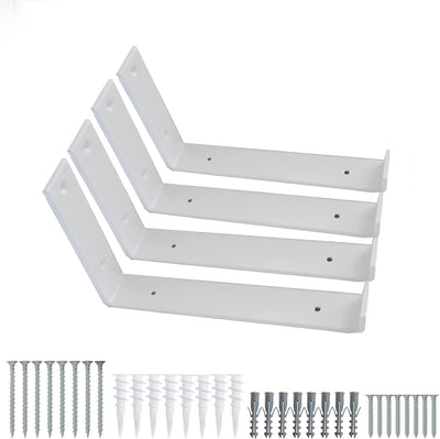 Soportes estante metal 10x6x1.5 pulg comp 9.25 pulg