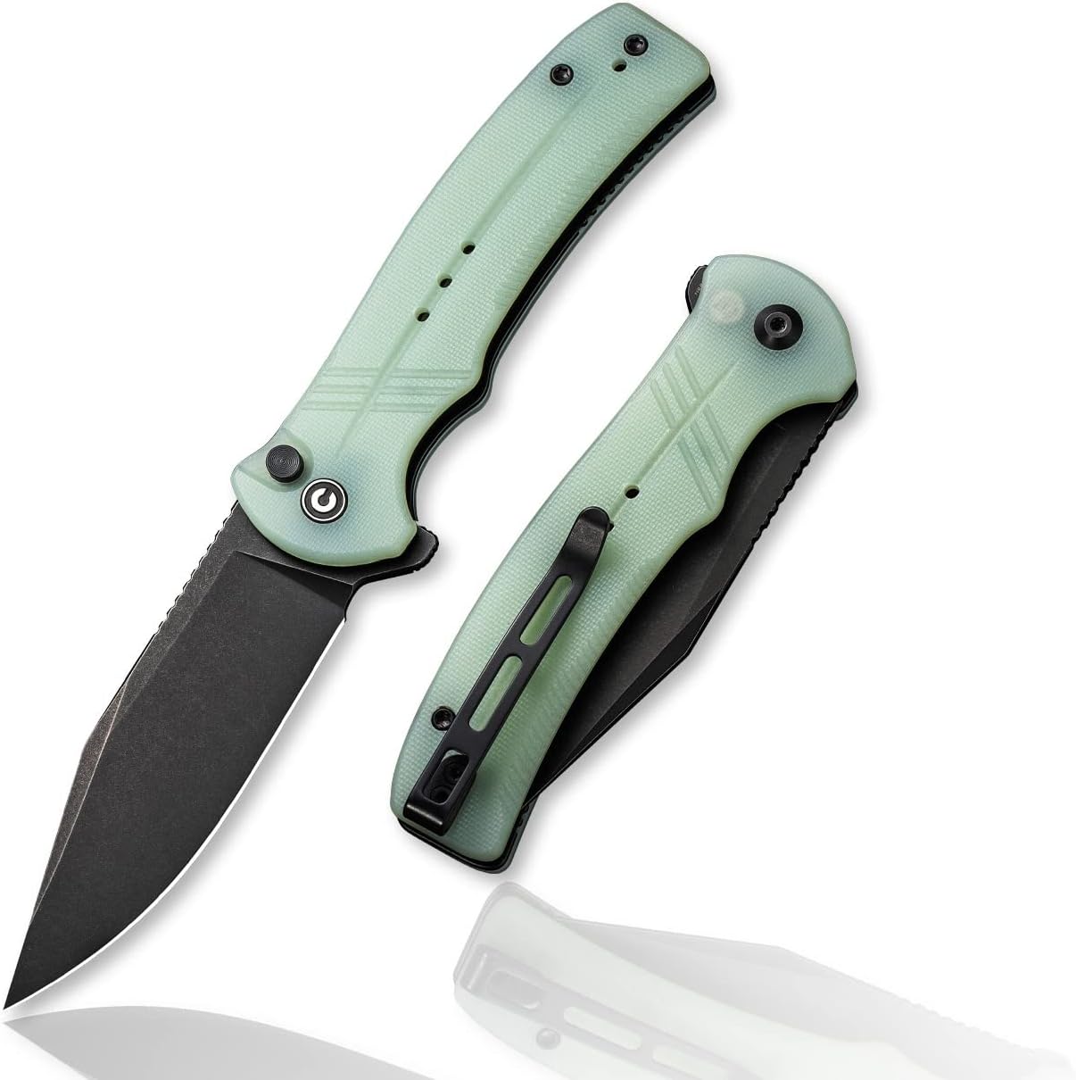 Cuchillo bolsillo bloqueo botón hoja 14c28n g10