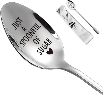 Cuchara acero inox para postre regalo cumpleaños