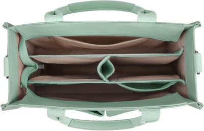 Bolso de lona para mujer con cremallera y soporte