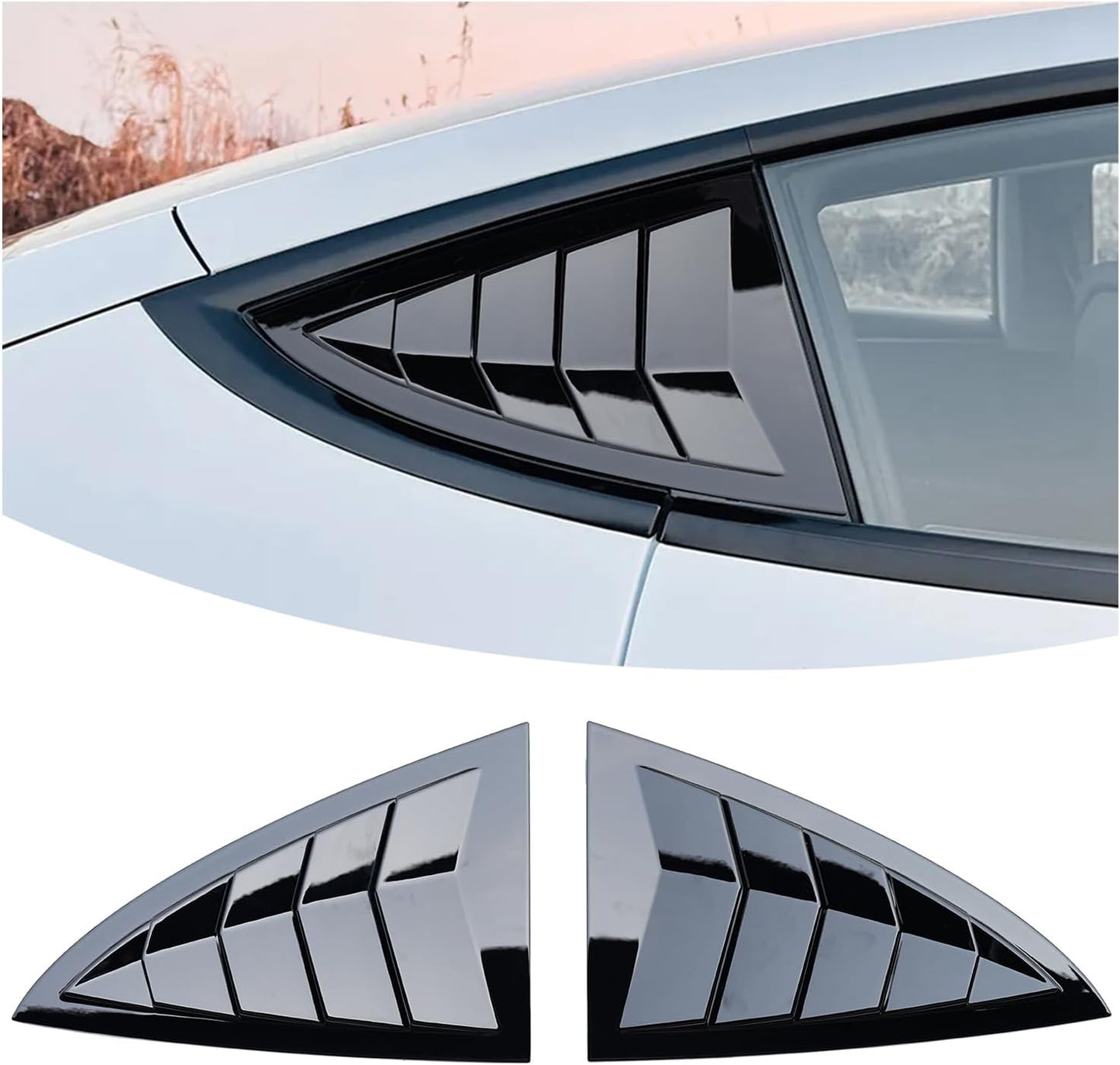 Rejillas laterales Tesla Model 3 2017-25 color negro