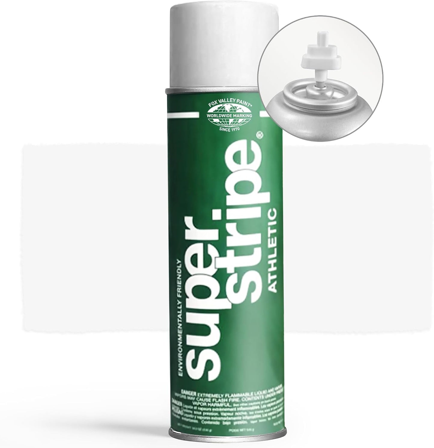 Pintura aerosol para campo deportivo 18oz set 6 blanco