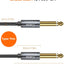 Cable guitarra 1/4 pulg TS recto macho a macho 10 pies