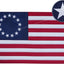 Bandera Betsy Ross 3x5ft doble cara 13 estrellas independencia