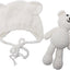 Accesorios bebé recién nacido gorro lana y osito