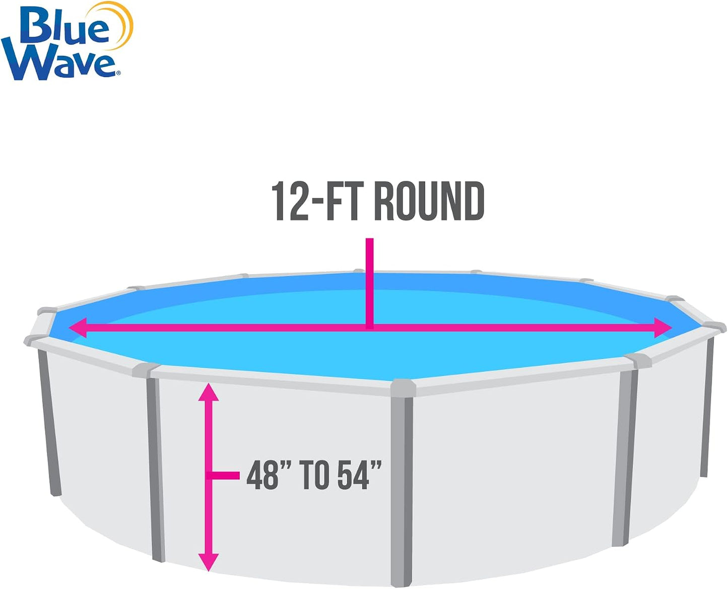 Revestimiento piscina superpuesto cañón 12ft