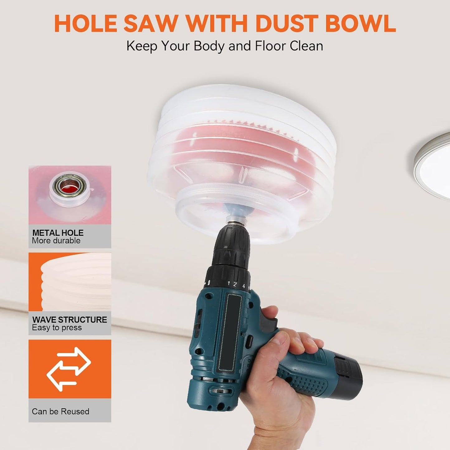 Sierra agujero 4.25pulg para luces empotradas LED techo madera