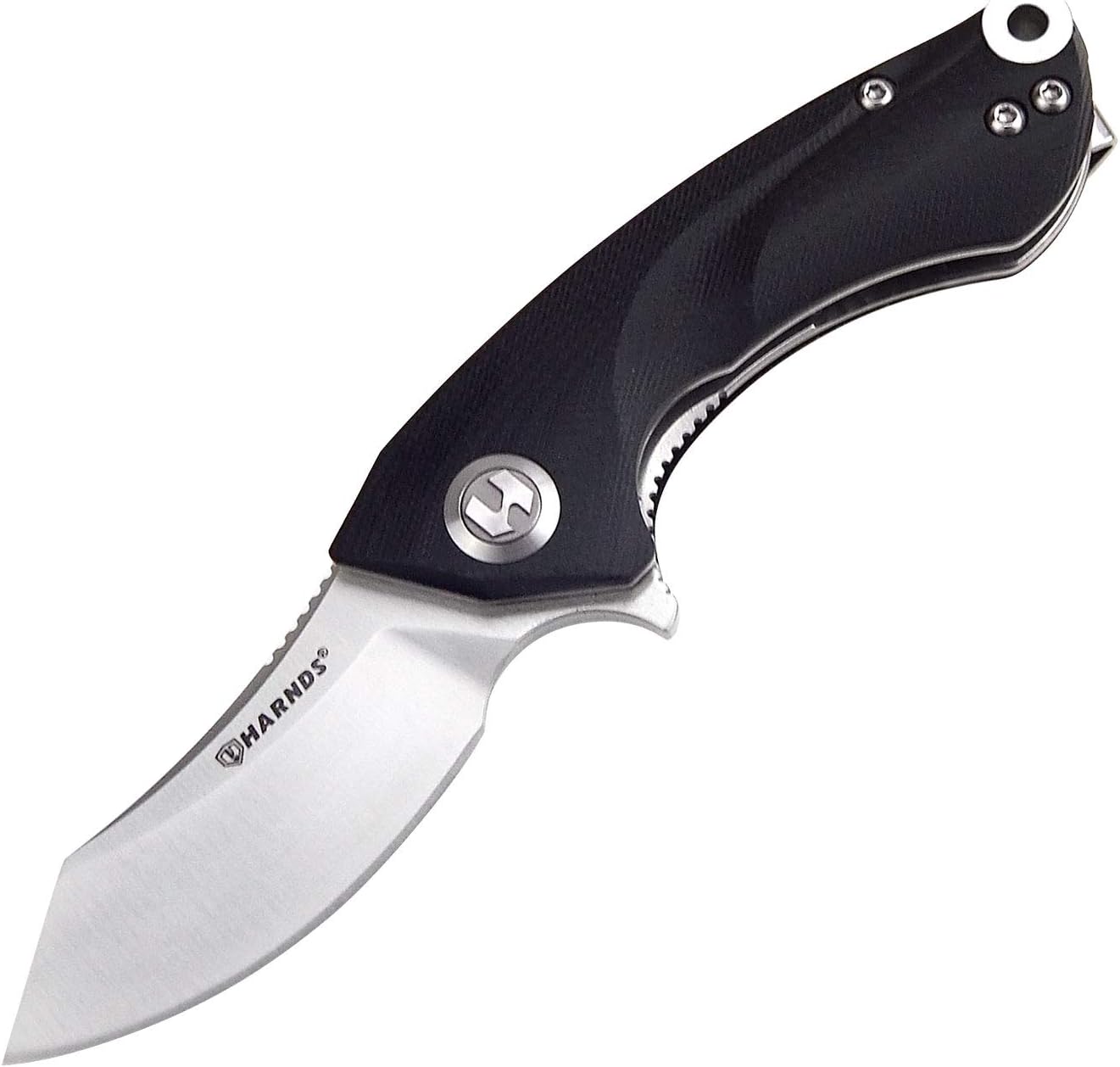Cuchillo plegable ballet hoja Sandvik G10 mango EDC negro