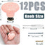 12 Pzas Pomos Cerámica Rosa Retro para Armarios