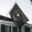 Bandera militar EE.UU. negra 3x5 doble cara resistente