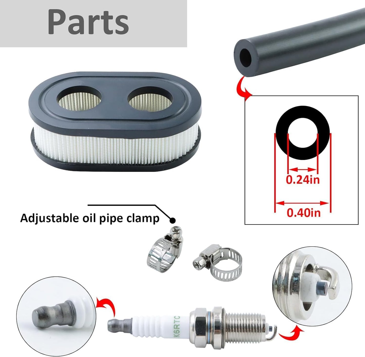 Set carburador repuesto para cortacésped B&S 550EX