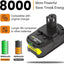 2 Baterías 18V comp Ryobi P102 P109 P190