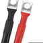 Cables batería cobre 3 pies rojo negro terminales 5/16"