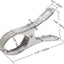 Pinzas acero inox 6 pzas para silla playa y edredón