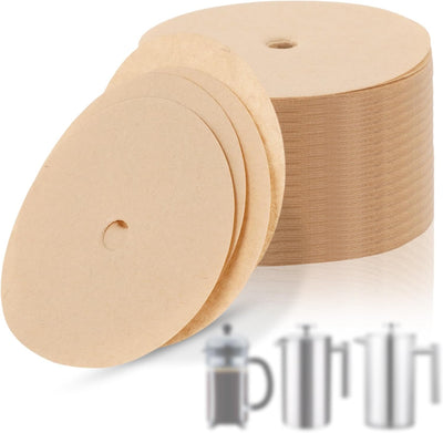 100 Filtros Café Papel para Prensa Francesa Mueller 34oz